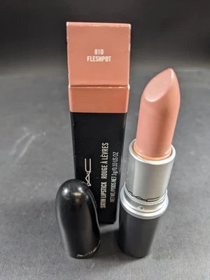 MAC SATIN LIPSTICK - 810 FLESHPOT (A87) - BNIB - Image 1 of 4