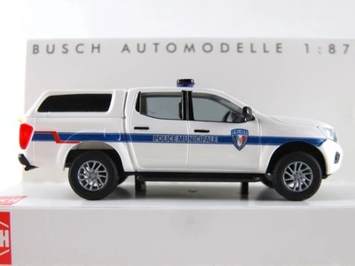 Busch 53729 Nissan Navara (2015) "Police Municipale (F)" in weiß 1:87/H0 NEU/OVP - Bild 1 von 4