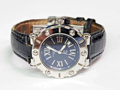 Running CHARRIOL Rotonde RT30 Quartz Black Dial 29mm Stainless Steel Wristwatch - Image 1 of 4