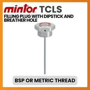 Mintor, Tapón de llenado hidráulico TCLS con varilla de medición y orificio para respirador, métrico, BSP - Imagen 1 de 3