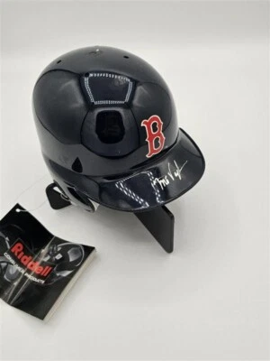 Mo Vaughn Autographed Red Sox Mini Helmet NO COA - Image 1 of 4