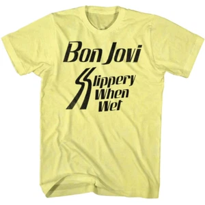 Camiseta Bon Jovi Resbaladiza Cuando Mojada Regalo Para Fan Talla Completa S-5XL - Imagen 1 de 3