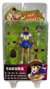 SOTA Toys Street Fighter Sakura Blue Outfit Variant Action Figure NEW Round 3 - Picture 1 of 2
