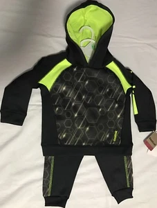 Reebok kids two-piece set size 18 m  new Black green - Picture 1 of 6