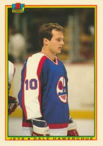 1990-91 Bowman Tiffany #129 DALE HAWERCHUK - Winnipeg Jets - Bild 1 von 1
