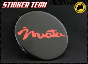 MIATA RED AND BLACK MAZDA MX5 MX-5 MAG WHEEL CENTER CAP HUB BADGE STICKER DECAL - Picture 1 of 2