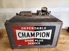 Vintage Champion Spark Plug Tester Cleaner Service Oil Gas Station Made In USA