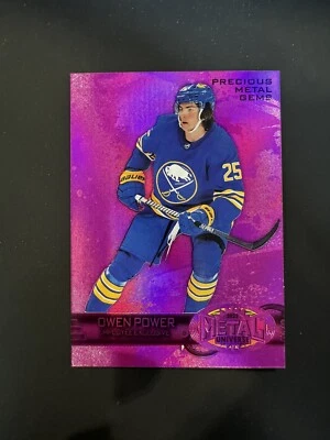 2023-24 UD Metal Universe RC PMG Employee Exclusive Purp Owen Power - Image 1 of 2