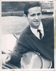 1966 Roy Emerson Tennisspieler Sport schön lächelndes Gesicht Vintage Pressefoto