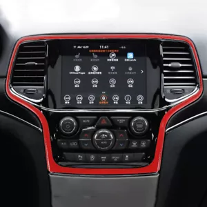 For Jeep Grand Cherokee 14-21 Red Central Control Navigation GPS Decorative Trim - Bild 1 von 7