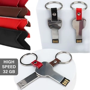 Discreet Flash Drive Leather holster High Speed 32GB USB 2.0 Memory Disk - Picture 1 of 13
