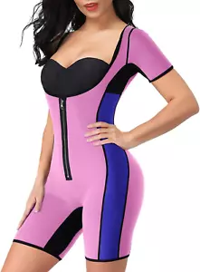 Women'S Body Shaper Sauna Vest Suit Sweat Waist Trainer Workout Tank Top Fitness - Picture 1 of 12