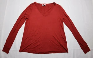 Universal Standard for J. Crew Sweater Womens Small Red V-Neck - Picture 1 of 5