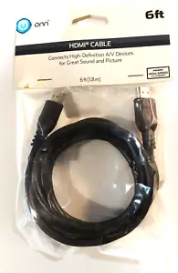 PREMIUM HDMI CABLE 6FT BLURAY 3D DVD PS3 HDTV XBOX LCD HD TV 1080P - Picture 1 of 2