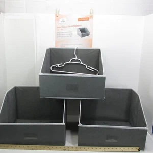 Woffit Set of 3 Linen Closet Organizers 17 x 15 x 12.5" each - collapsible! - Picture 1 of 14
