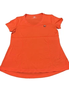 Camicia Fila Sport Manica Corta Performance TruDry Corsa Sicurezza Arancione Taglia M - Foto 1 di 7