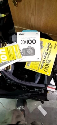 Nikon D D100 6.1MP Digital SLR Camera - Black (Kit w/ AF-S 70-300m) - Image 1 of 4
