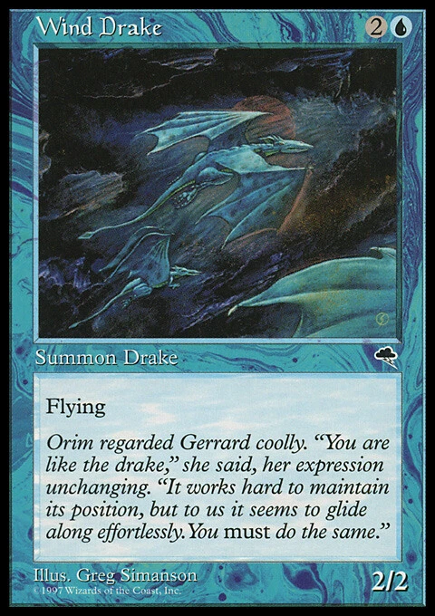 Magic the Gathering MTG Wind Drake (105) Tempest   LP - Image 1 of 1