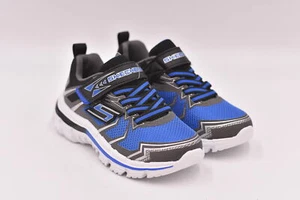 NEW Boys Royal Black Skechers Nitrate-ION BLAST 95359L/RYBK Shoes Size 12.5 #Y10 - Picture 1 of 5