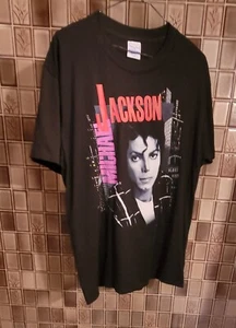 Vintage 1988 Michael Jackson 'Bad Tour' Concert T Shirt Size XL 46-48 Never Worn - Picture 1 of 10
