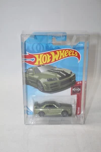 Hot Wheels Nissan Skyline GT-R (BNR34) Green Factory ERROR - Front Not Pressed - Picture 1 of 3