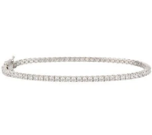 QVC Epiphany Sterling Simulated Diamond Endless Brilliant 7-1/4" Tennis Bracelet - Picture 1 of 4