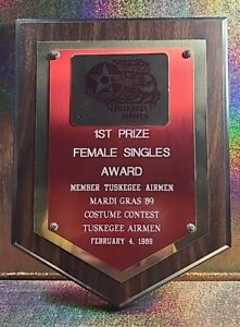 1st Prize TUSKEGEE AIRMEN FEMALE SINGLE AWARD FEB 1989