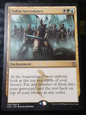 Sultai Ascendancy , Khans of Tarkir , Light play , MTG, FREE SHIPPING - Image 1 of 2