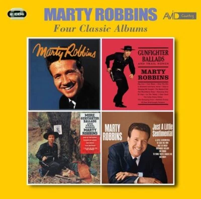 Marty Robbins Four Classic Albums 2-CD NEW SEALED Country Gunfighter Ballads+ - Image 1 of 3