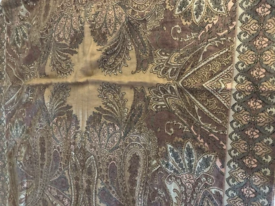 Nicole Miller Throw Blanket Mauve / Ivory Flowers Check NEW  SHIPPING FREE - Image 1 of 4