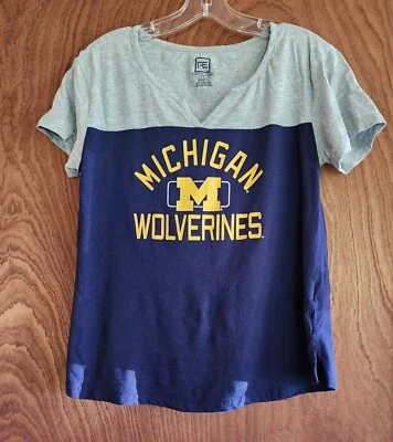 Мичиган росомахи женская футболка с коротким рукавом M синий 8/10 Proedge v шеи - Изображение 1 из 4