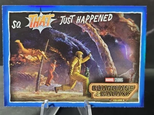 SO THAT JUST HAPPENED 2024 Upper Deck Guardians of the Galaxy 3 Blue Parallel - Picture 1 of 3