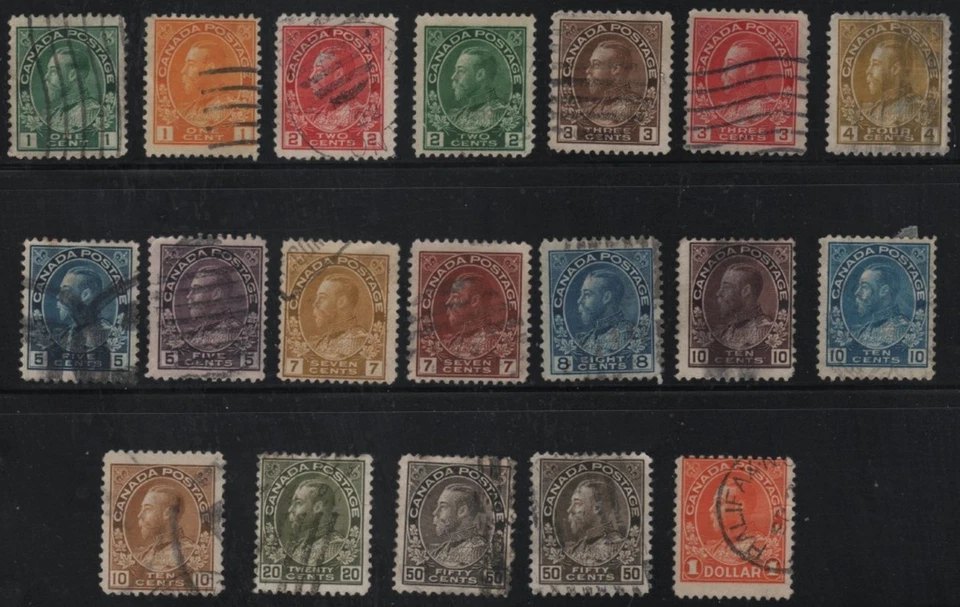 CANADA #104-122 1911 Set Used - Image 1 of 1
