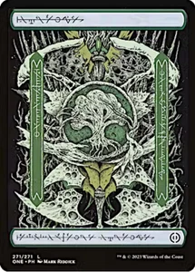 Forest 271 Phyrexianized Full Art Phyrexia: All Will Be One MTG Basic Land - Picture 1 of 1