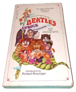 Vintage BEATLES LYRICS Illustrated Paperback - Lyrics & Picture Book - Dell - Picture 1 of 8