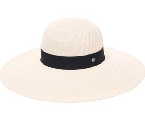 Pineapple&Star Jeune Wide Brim Sun Straw Beach Hat Fine Braid UPF50+ for Women M - Picture 1 of 6