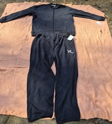 Vintage Rocawear Track Suit Mens 3XLT Black Ankle Zip Hip Hop Baggy Y2K - Image 1 of 4