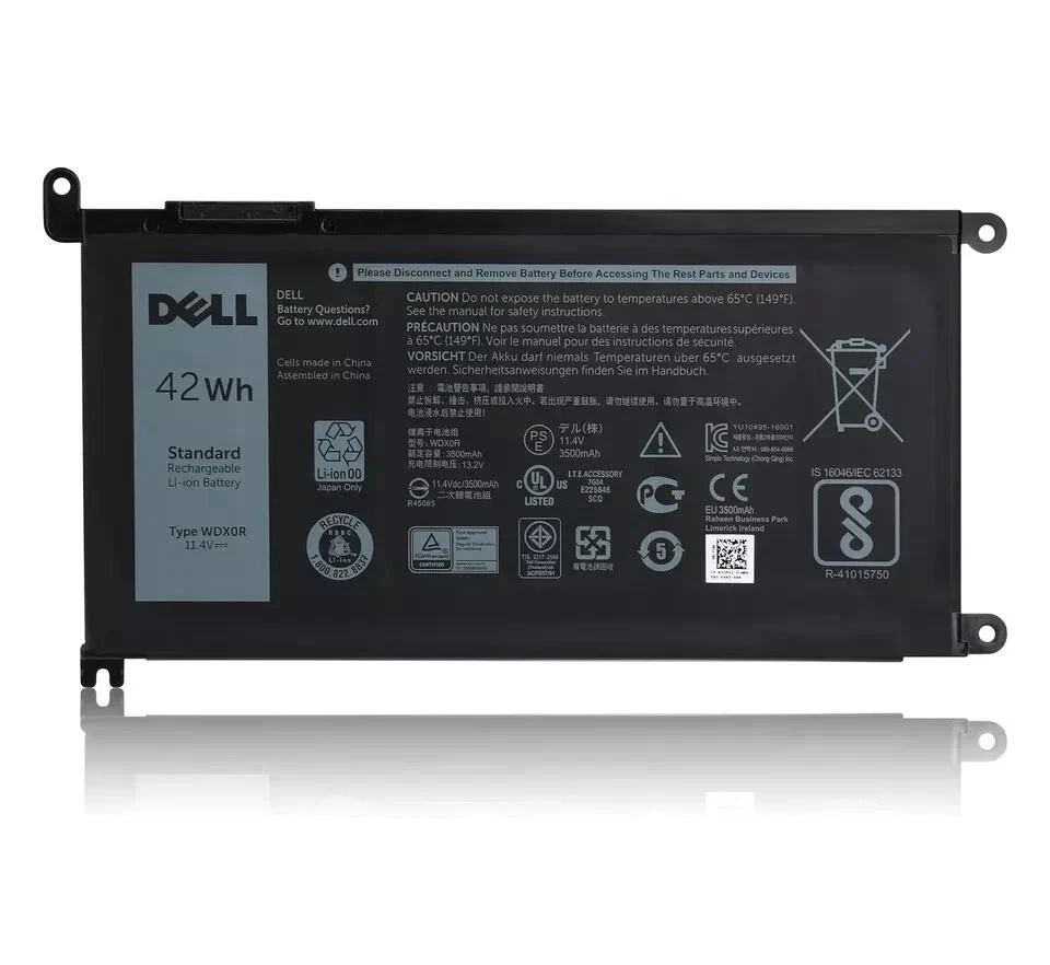 Bateria WDXOR WDX0R genuína 42Wh Dell Inspiron 5567 5568 5368 7368 7569 7579 - Imagem 1 de 1