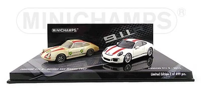Minichamps 412066220 1/43 Set Di 2 Auto Porsche 911 R 2016 / Porsche 911 R 1967 - Immagine 1 di 4