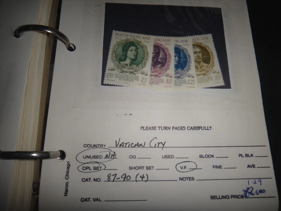 vatican stamps scott #87-90 - Image 1 of 1