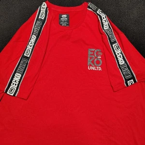 ECKO UNLTD Red Multi Color Short Sleeve  Crew neck T-SHIRT Men's SIZE 4XL NWT - Picture 1 of 2