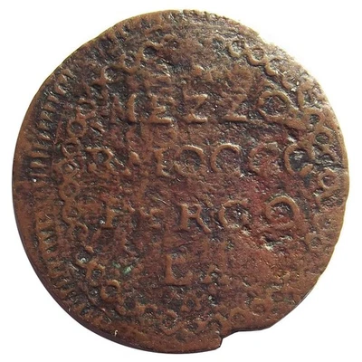 1798 Pergola (Roman Republic) 1/2 Baiocco - Italian States - Italy - Mezzo - Image 1 of 2