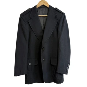GUCCI Tom Ford Period Mohair Blend Single Tailored Jacket 46R Black Men's - Picture 1 of 8