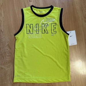 Nike Dri-Fit Sleeveless Boys 7, Polyester Tank Top, Lightweight, NWT, Atomic GRE - Picture 1 of 6