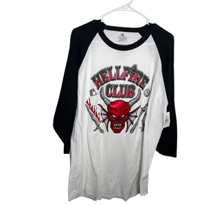 Halloween Horror Nights T-Shirt Adult XL Stranger Things 2023 Hellfire Club NWT - Picture 1 of 9