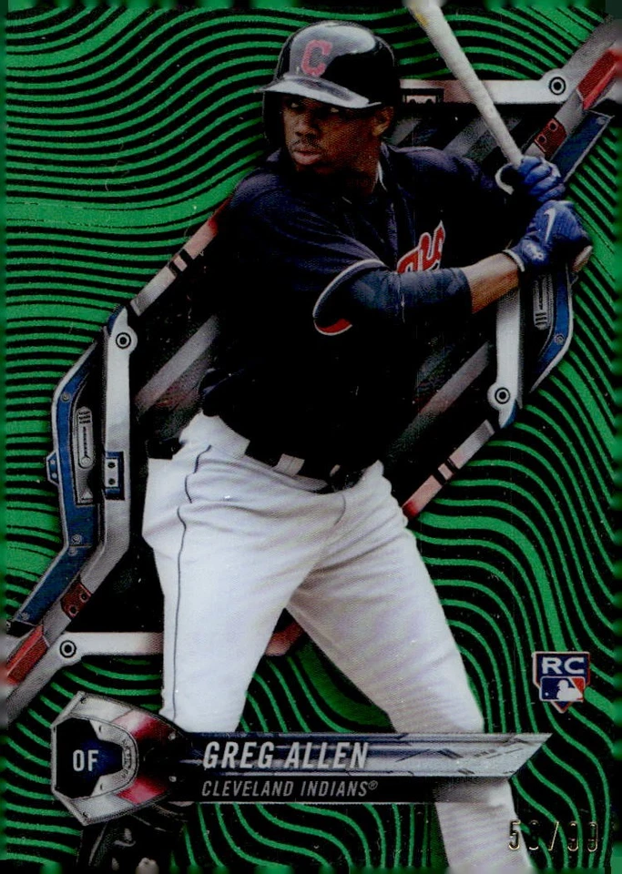 2018 Topps High Tek #HT-GA Greg Allen Green Magma Diffractor #/99 - Image 1 of 2