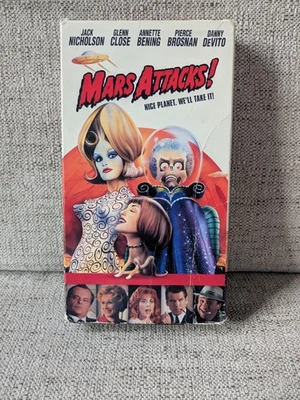 Mars Attacks! (VHS) 1997 Alien Sci-Fi Comedy Tim Burton Jack Nicholson - Image 1 of 4