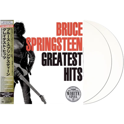 Bruce Springsteen: Greatest Hits 2xLP - Japan White Vinyl Gatefold Sleeve & Obi - Image 1 of 4