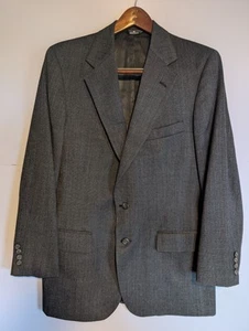 POLO UNIVERSITY CLUB BY RALPH LAUREN Blazer Virgin Wool Lord & Taylor Black 38R - Picture 1 of 15