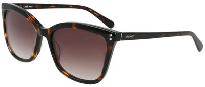 Gafas de sol para mujer Nine West NW650S 237 lentes degradadas oscuras tortuga/marrón 56 mm Foto 1 de 4